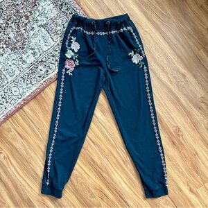 Sundance Floral Embroidered Pants